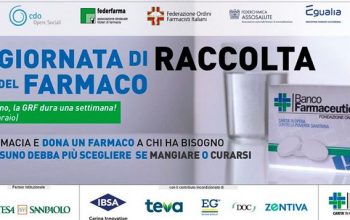 BANCO FARMACEUTICO CERCA VOLONTARI PER LA GIORNATA DI RACCOLTA DEL FARMACO 2021
