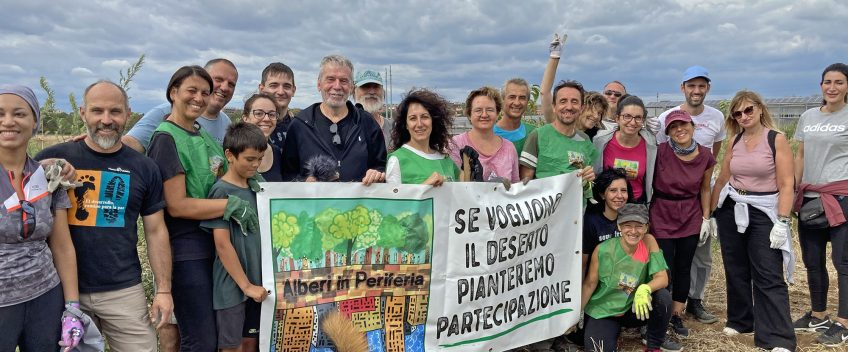 Alberi in periferia cerca volontari a Roma per piantare alberi e partecipazione