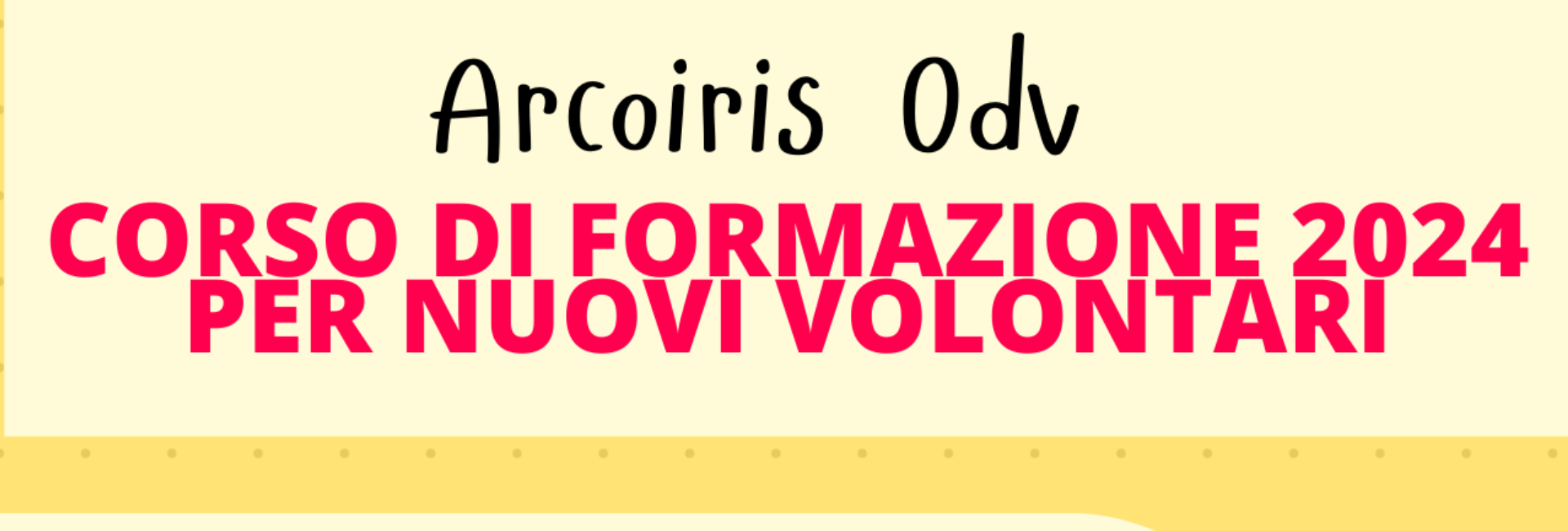 Corso di formazione Arcoiris 2024 per aspiranti volontari a Roma